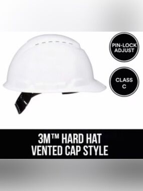 NWOT - 3M Pinlock Hard Hat White Vented